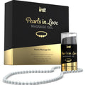 MASSAGE & ORAL SEX - LOVING PEARLS WITH PEARL NECKLACE AND SILICONE GEL