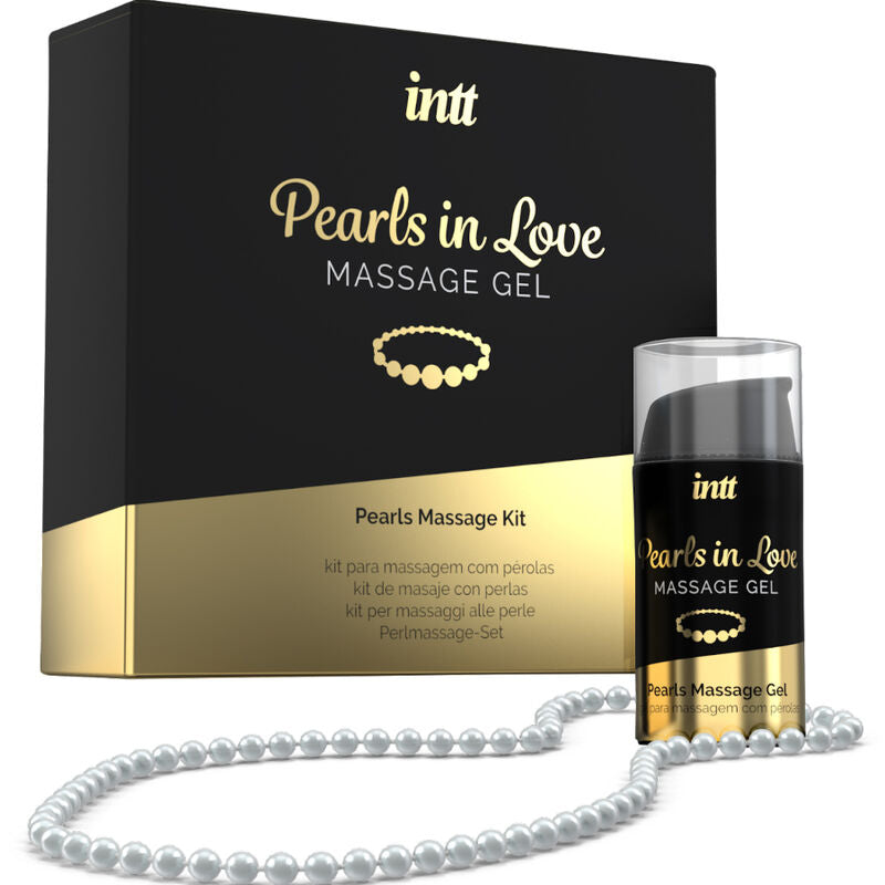 MASSAGE & ORAL SEX - LOVING PEARLS WITH PEARL NECKLACE AND SILICONE GEL